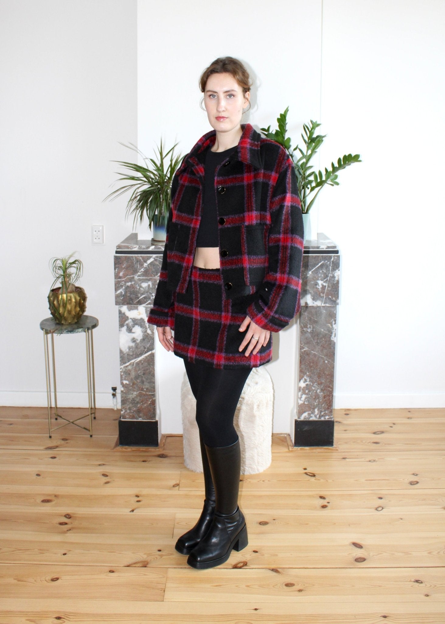 Gwen skirt wool plaid - Luci's Lemons