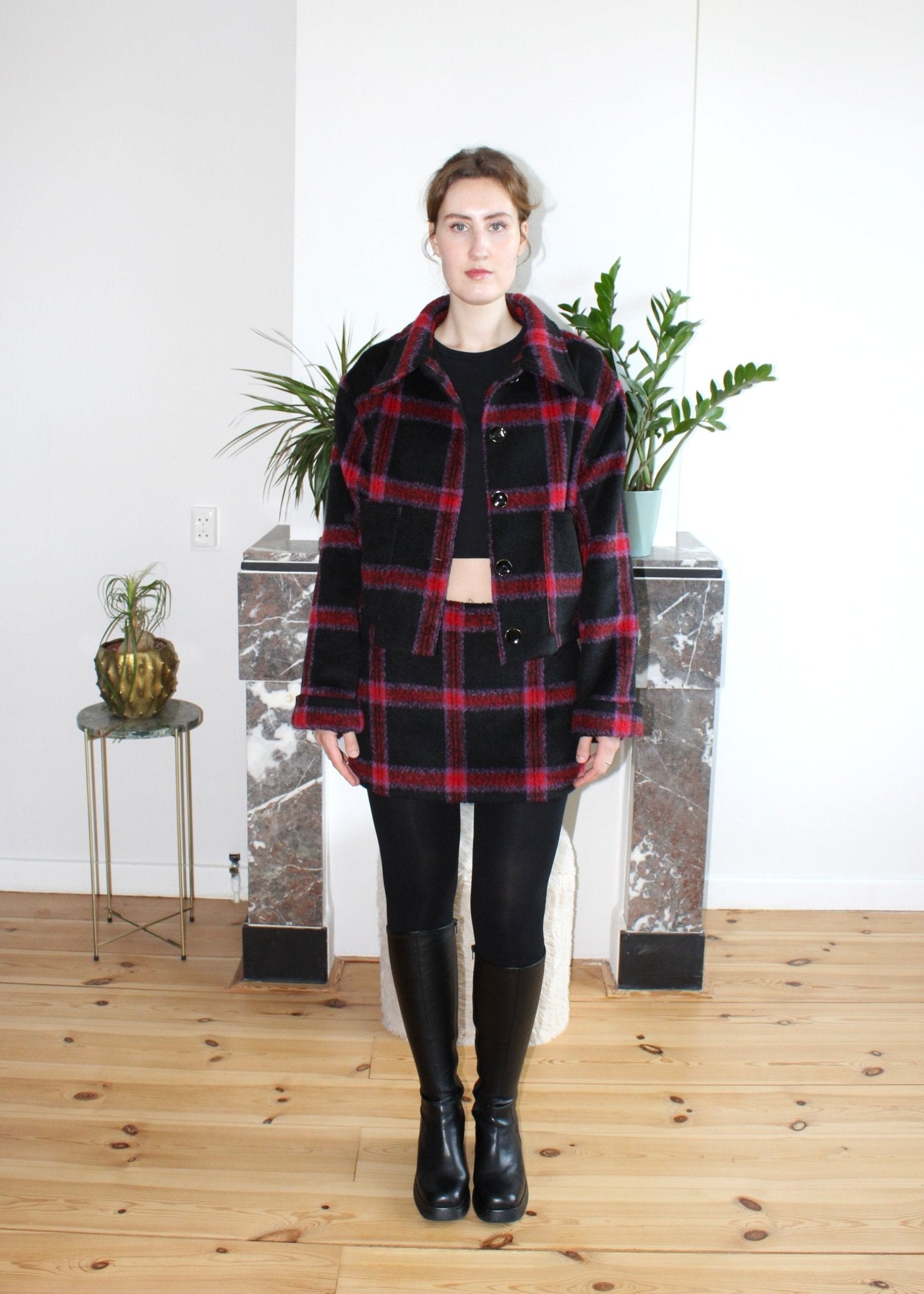 Gwen skirt wool plaid - Luci's Lemons