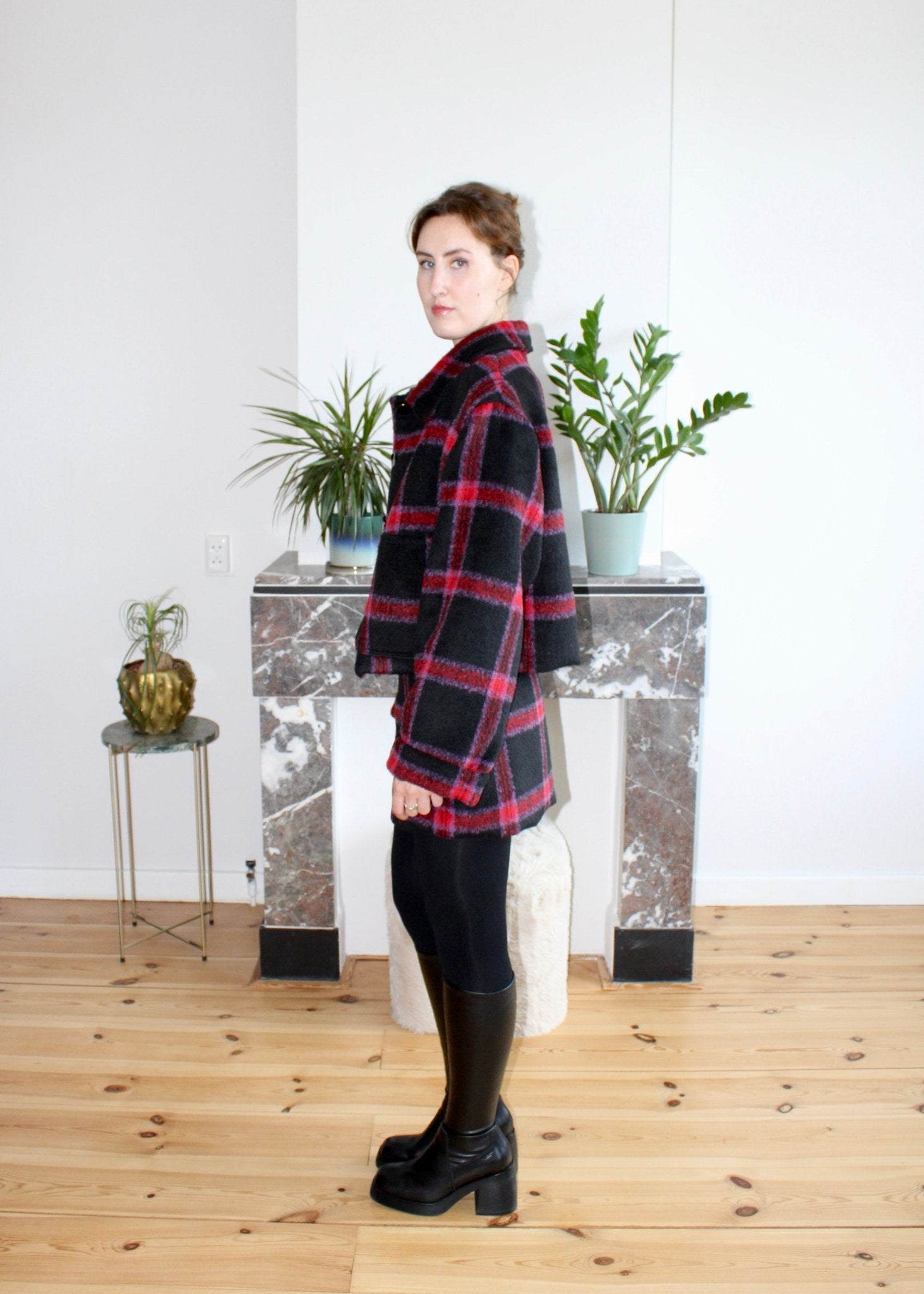 Gwen skirt wool plaid - Luci's Lemons
