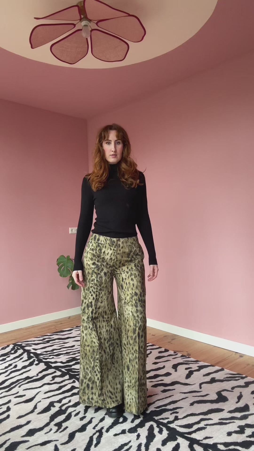 Amelia trousers animal print