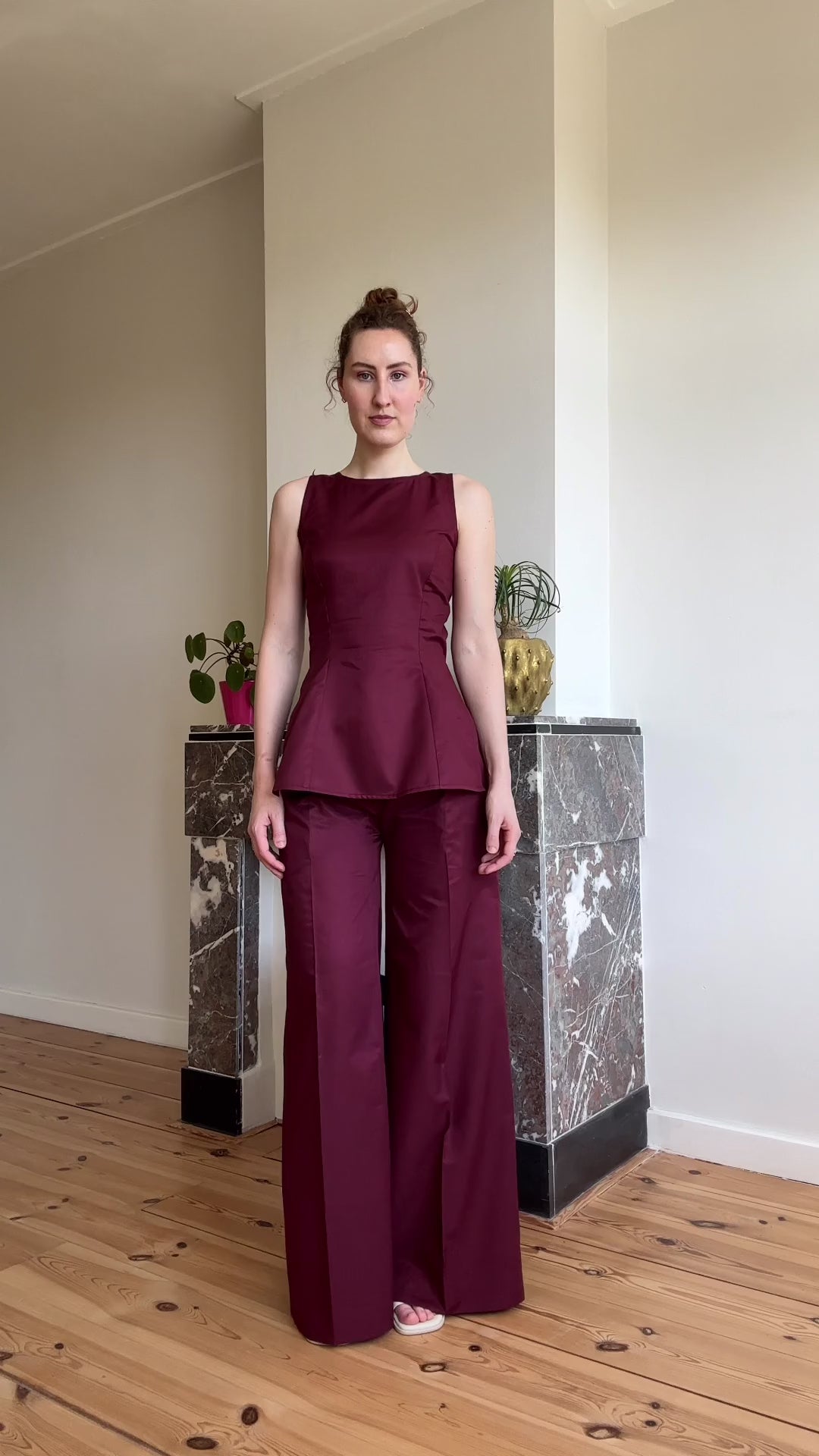 Amelia trousers burgundy