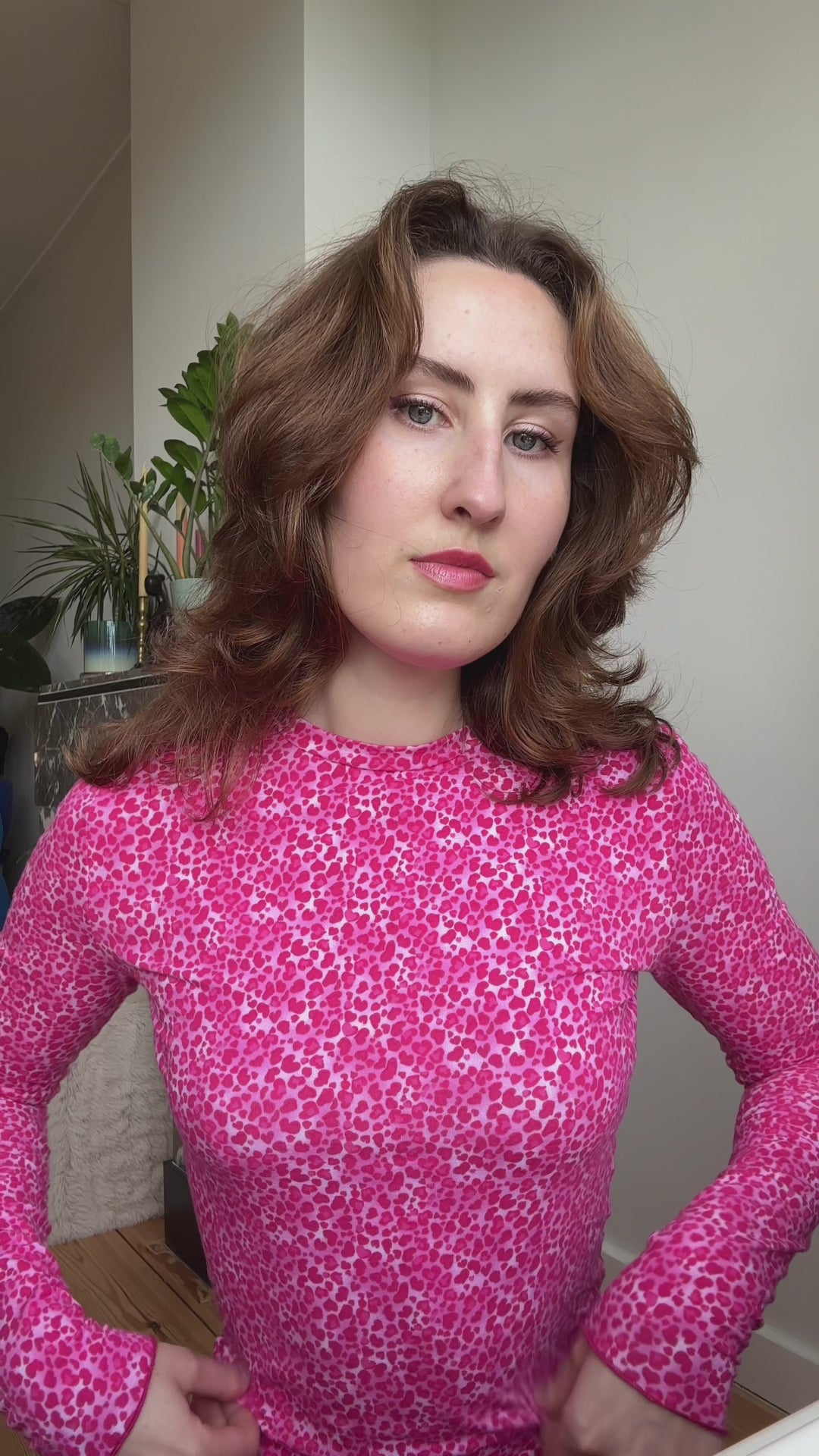 Genevieve skirt pink hearts