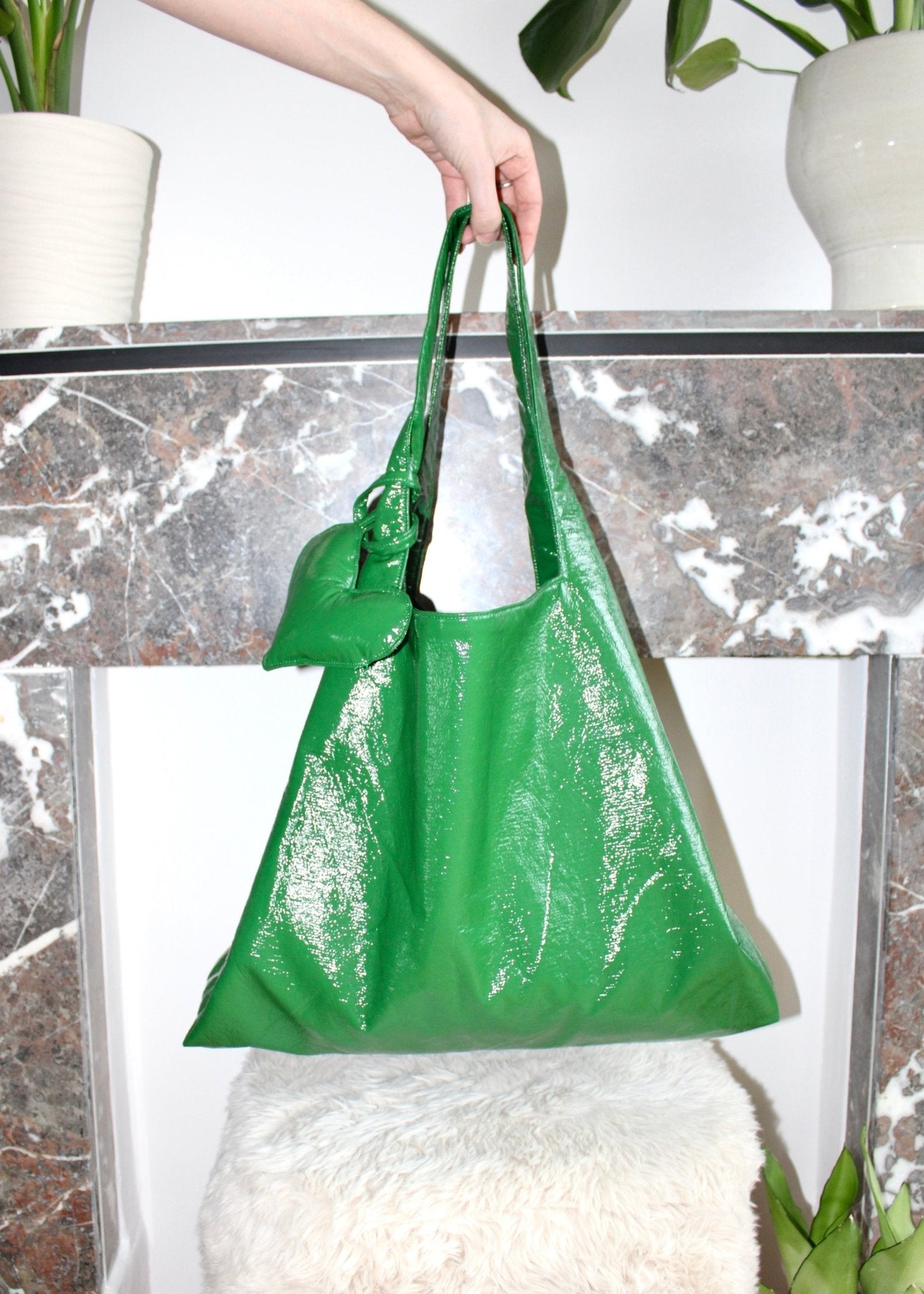 Riley bag green large - Luci's Lemons