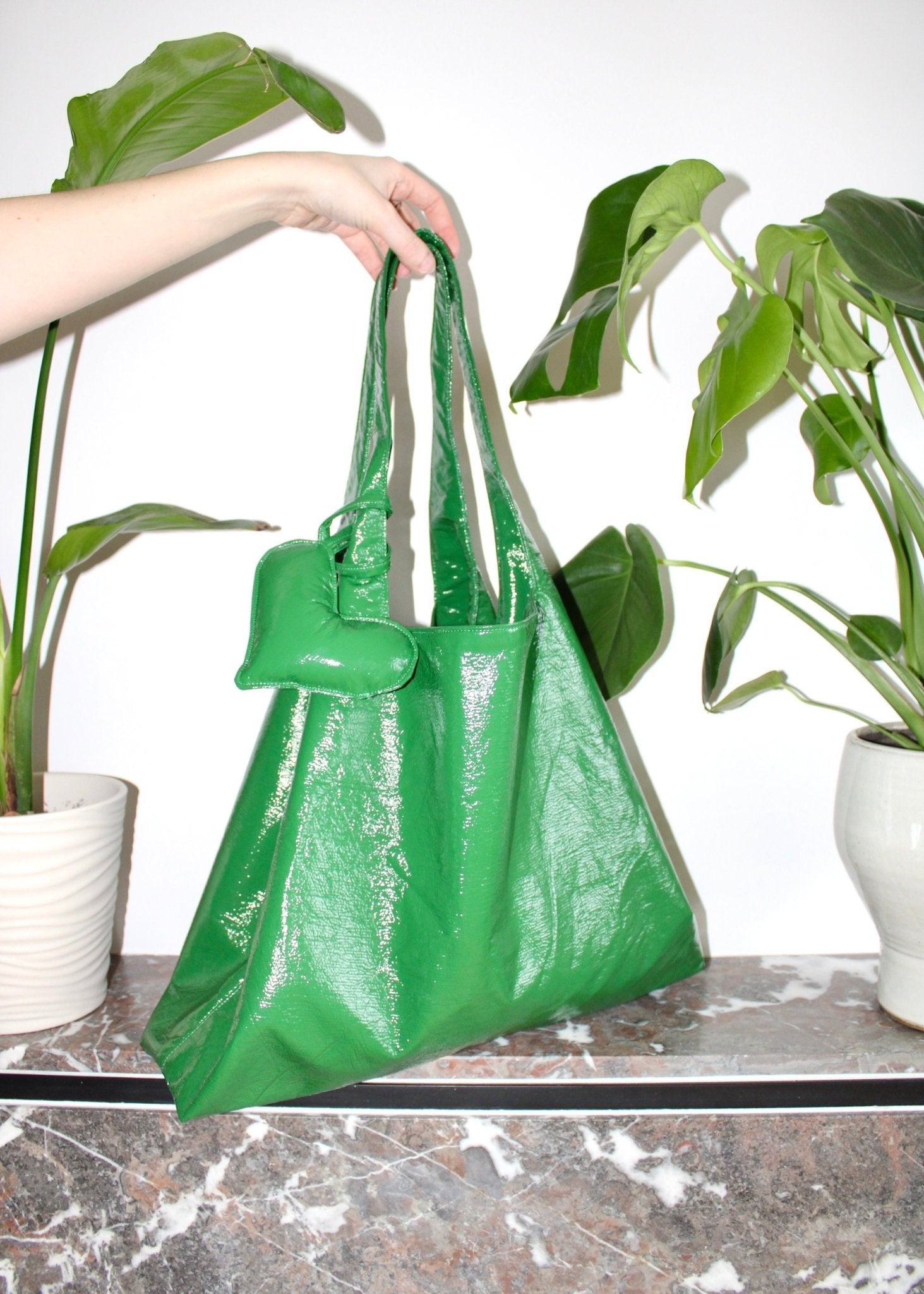 Riley bag green large - Luci's Lemons