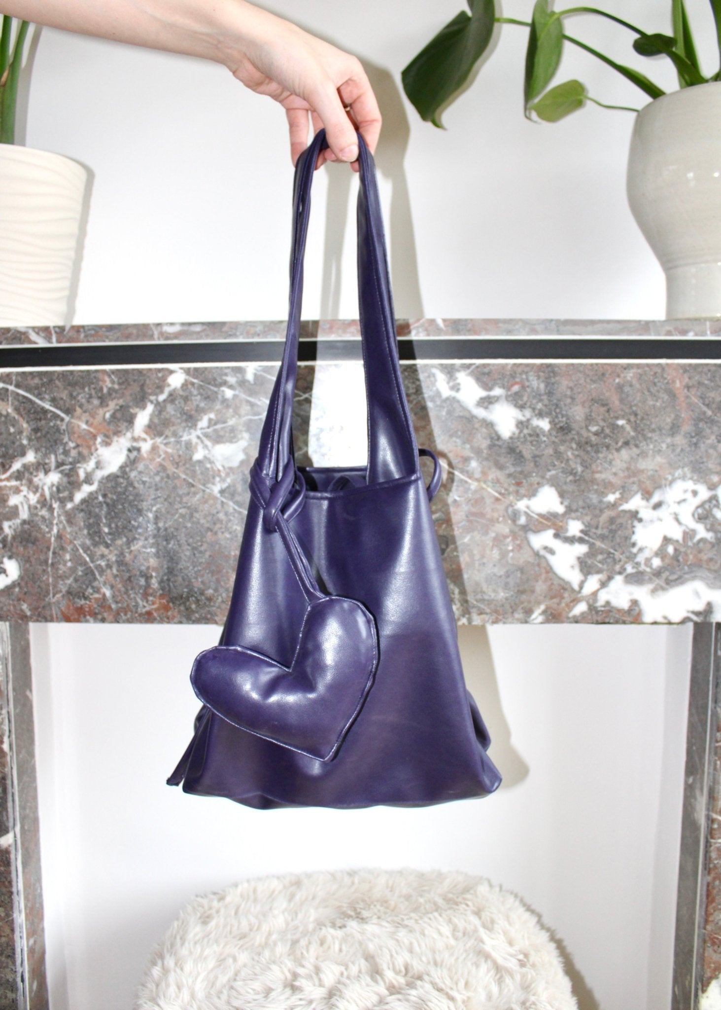 Riley bag purple medium - Luci's Lemons