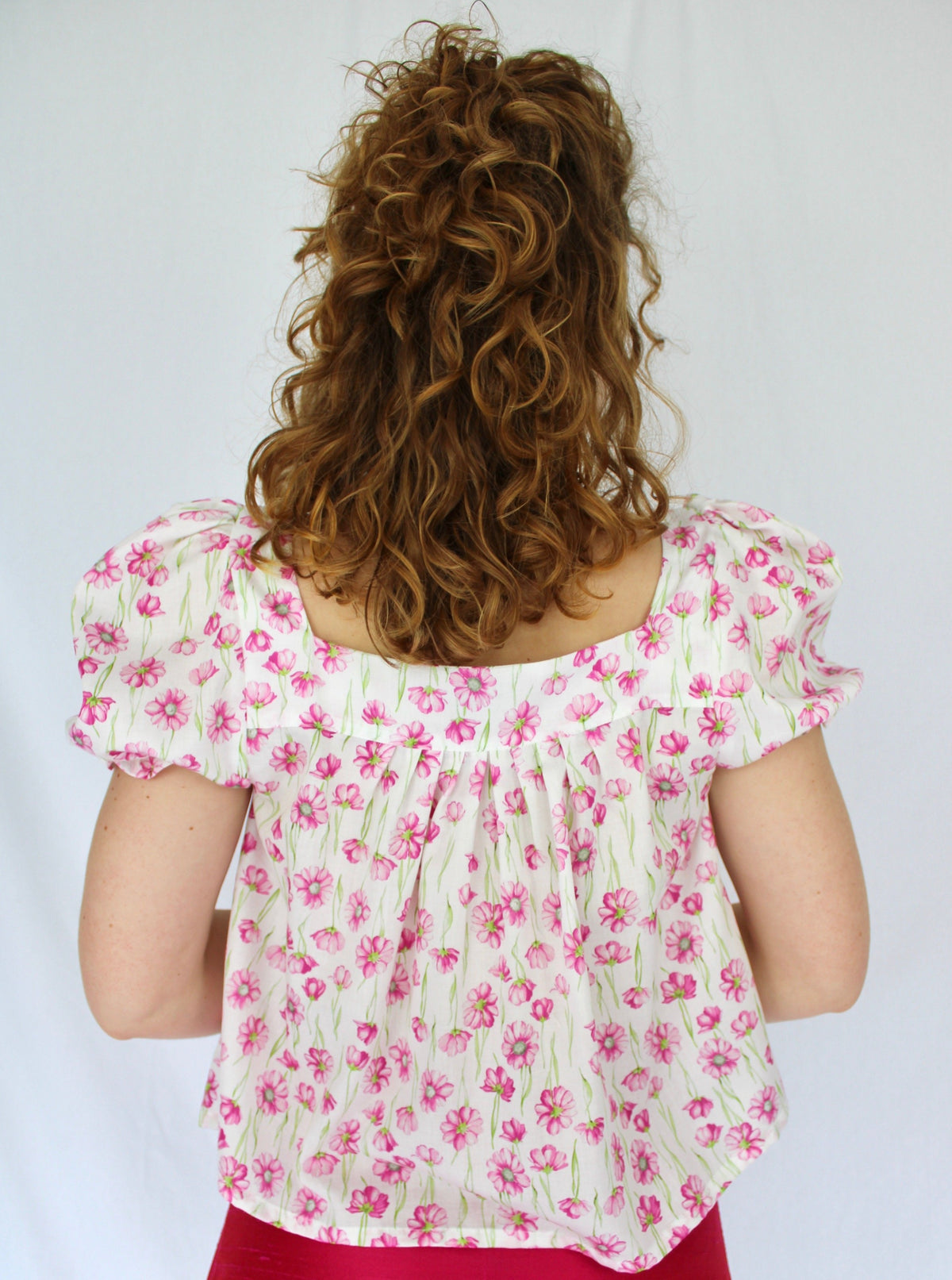 Sample - Sofia blouse pink floral