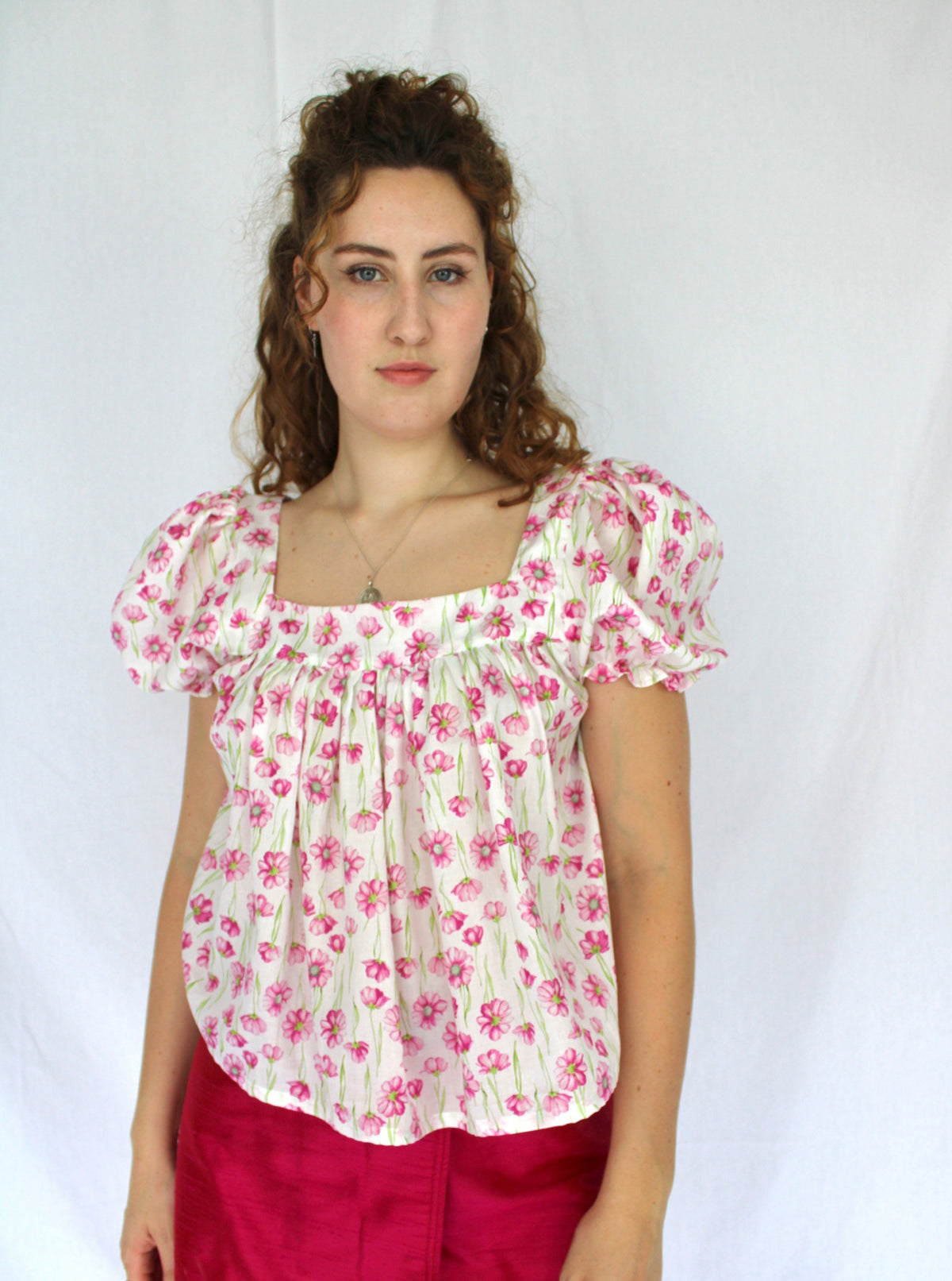Sample - Sofia blouse pink floral