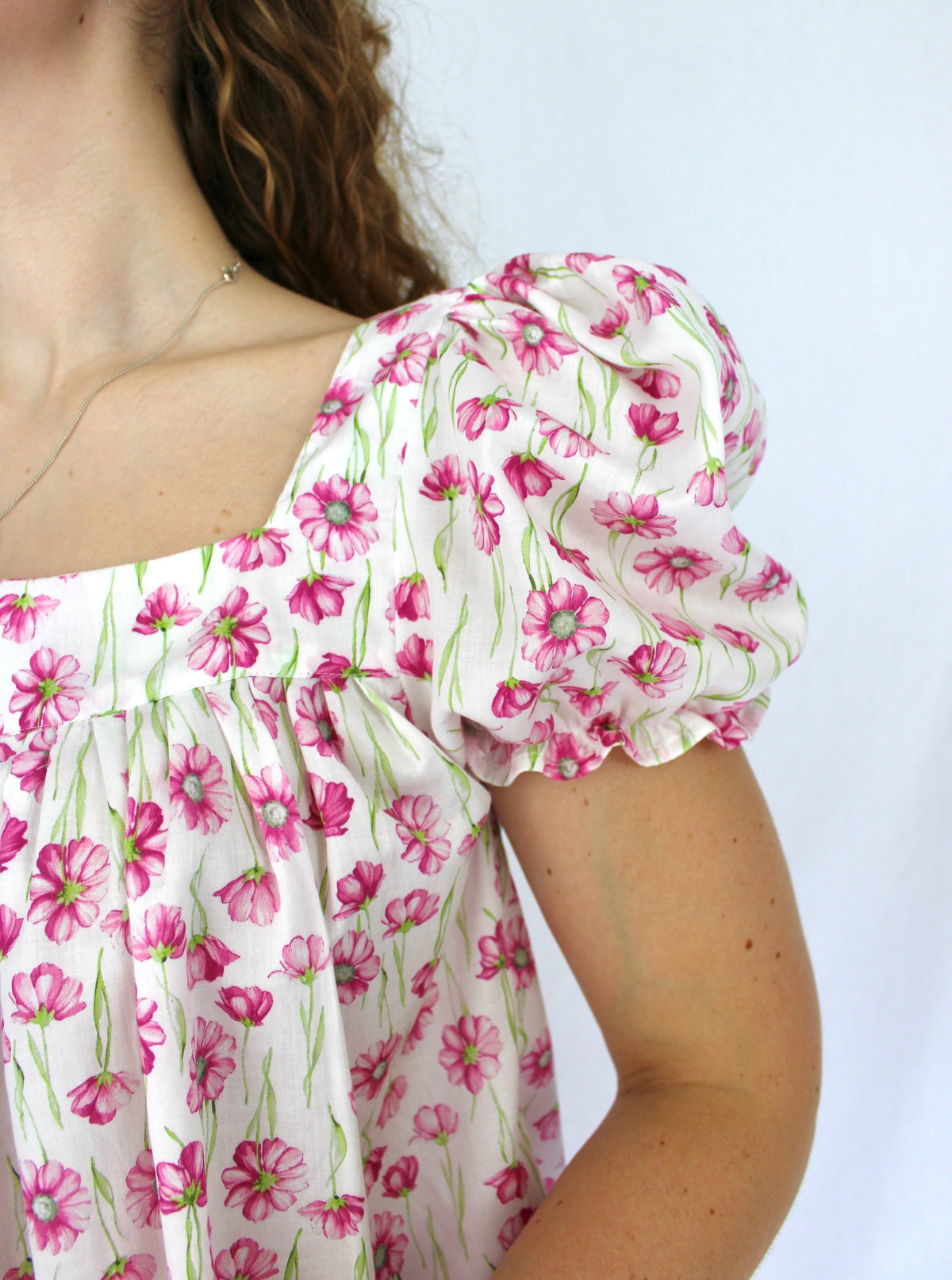 Sample - Sofia blouse pink floral