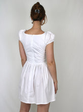 Load image into Gallery viewer, Matilda mini dress white cotton
