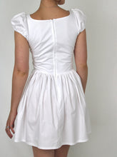 Load image into Gallery viewer, Matilda mini dress white cotton
