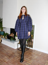 Load image into Gallery viewer, Rory mini dress purple plaid cotton
