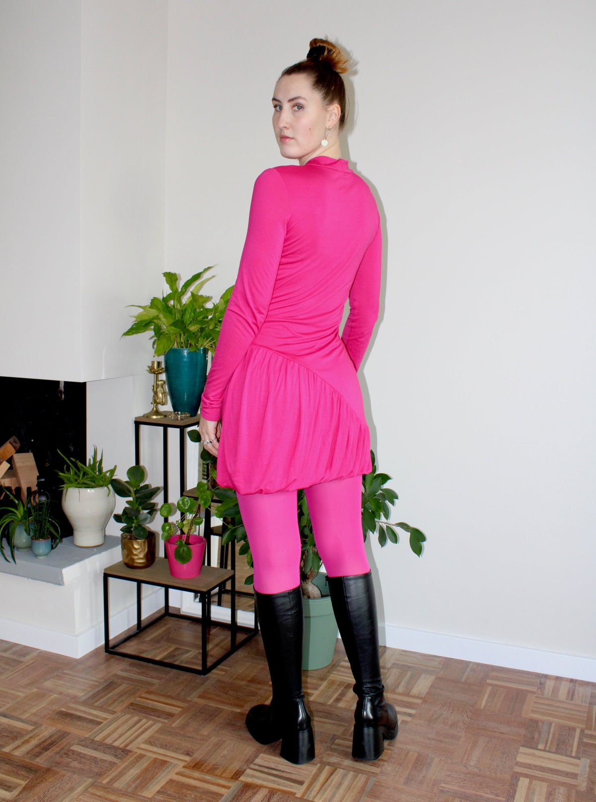 Sample - Delilah dress fuchsia