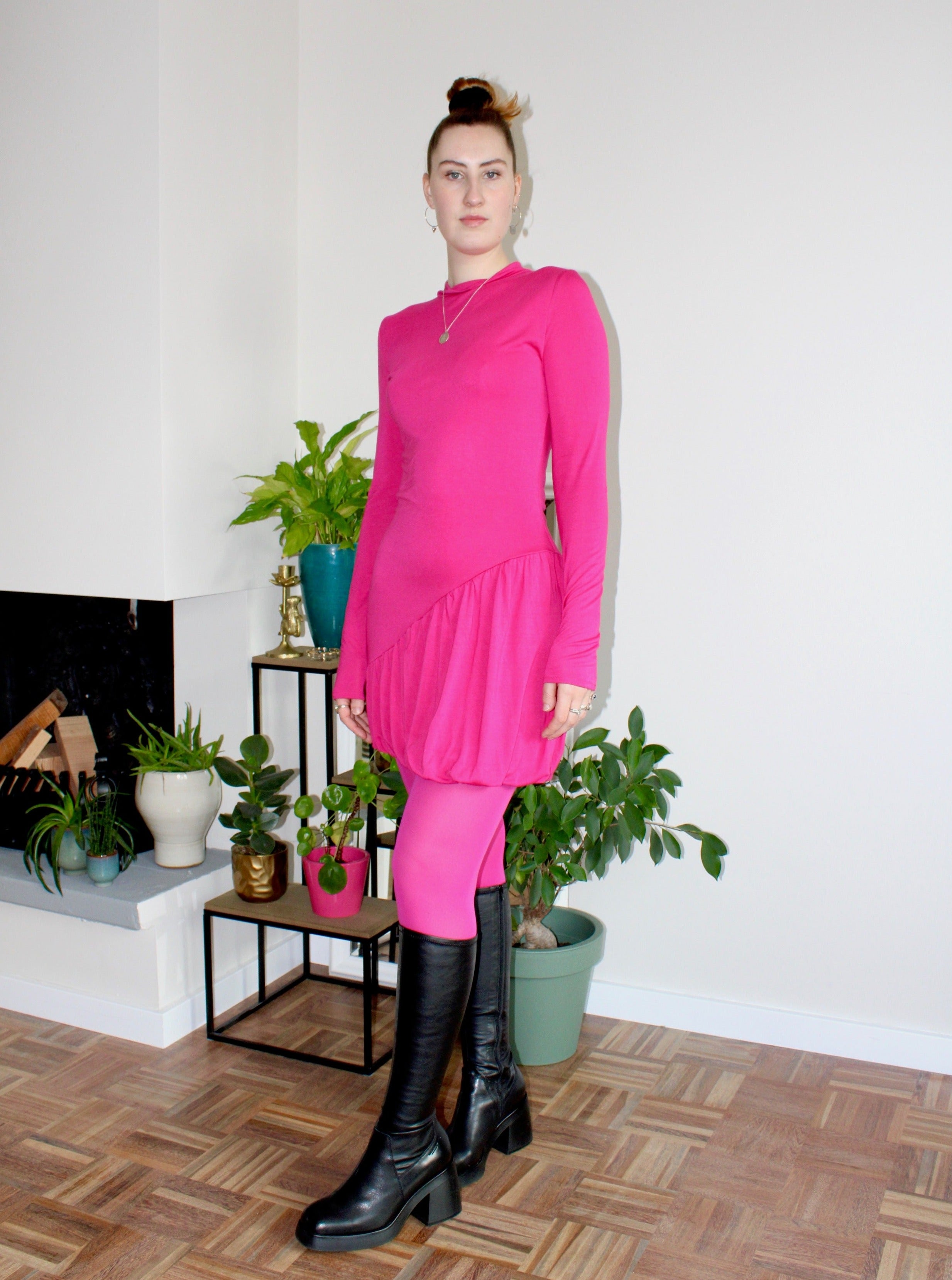 Sample - Delilah dress fuchsia