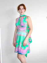 Load image into Gallery viewer, Cyra dress mini pink and green floral
