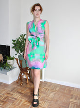 Load image into Gallery viewer, Cyra dress mini pink and green floral
