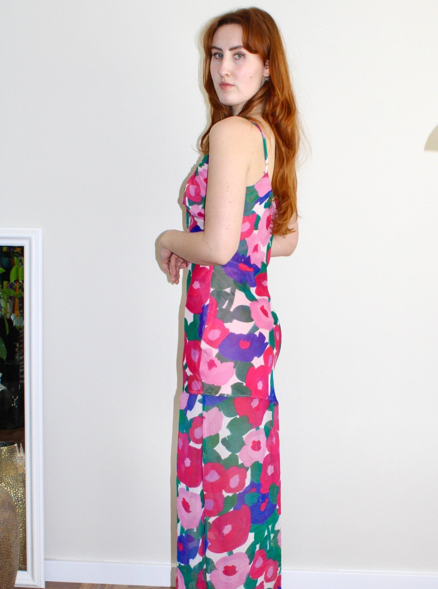 Celeste dress silk floral - Luci's Lemons