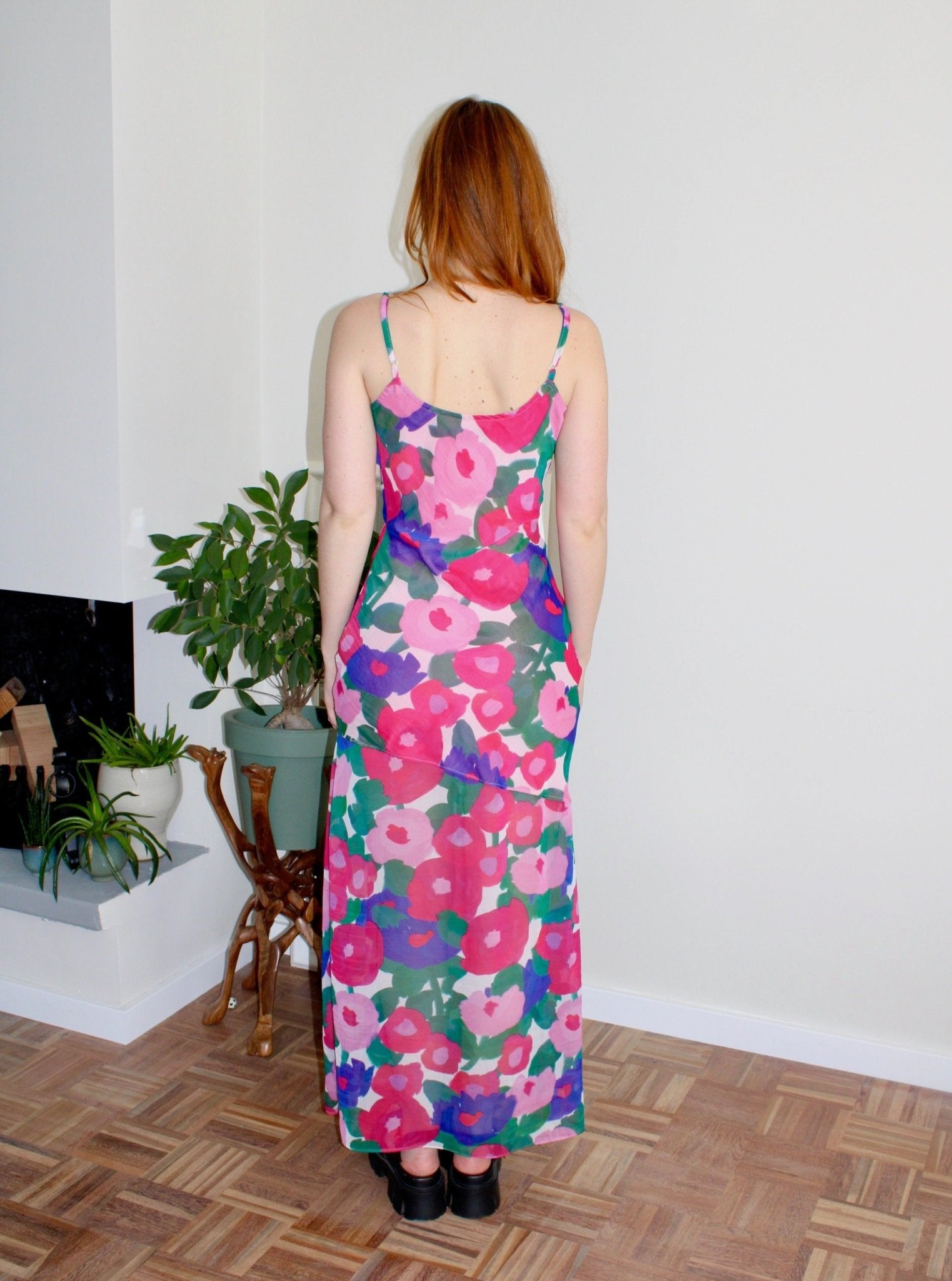 Celeste dress silk floral - Luci's Lemons