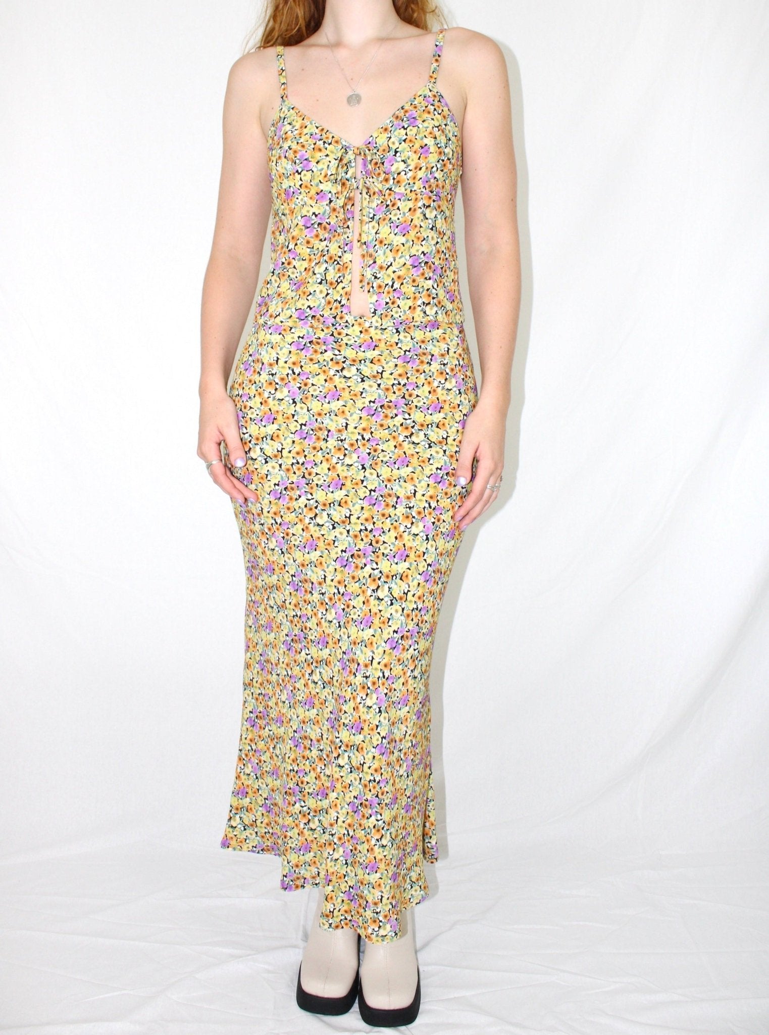 Violetta top floral viscose - Luci's Lemons